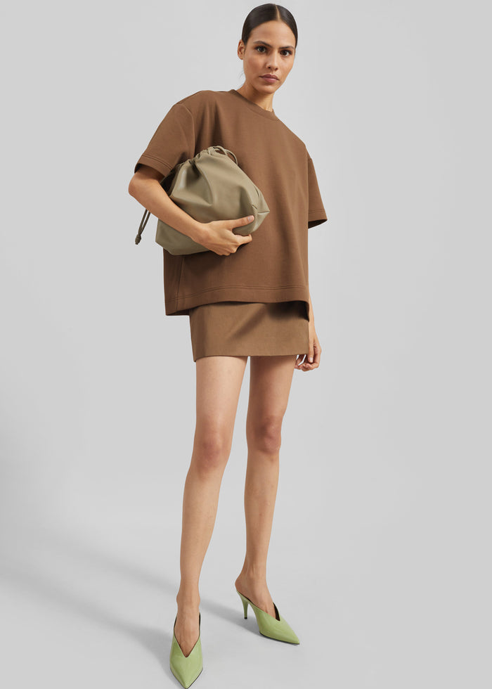 Scoob Boxy T-Shirt - Light Brown