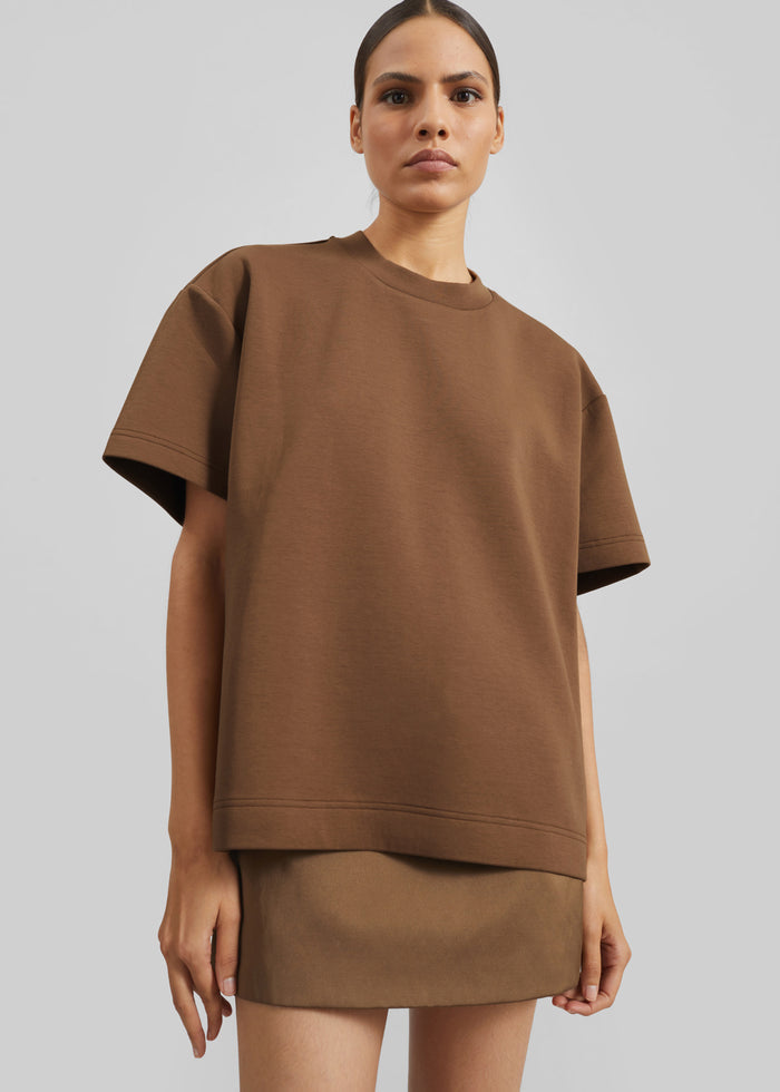 Scoob Boxy T-Shirt - Light Brown