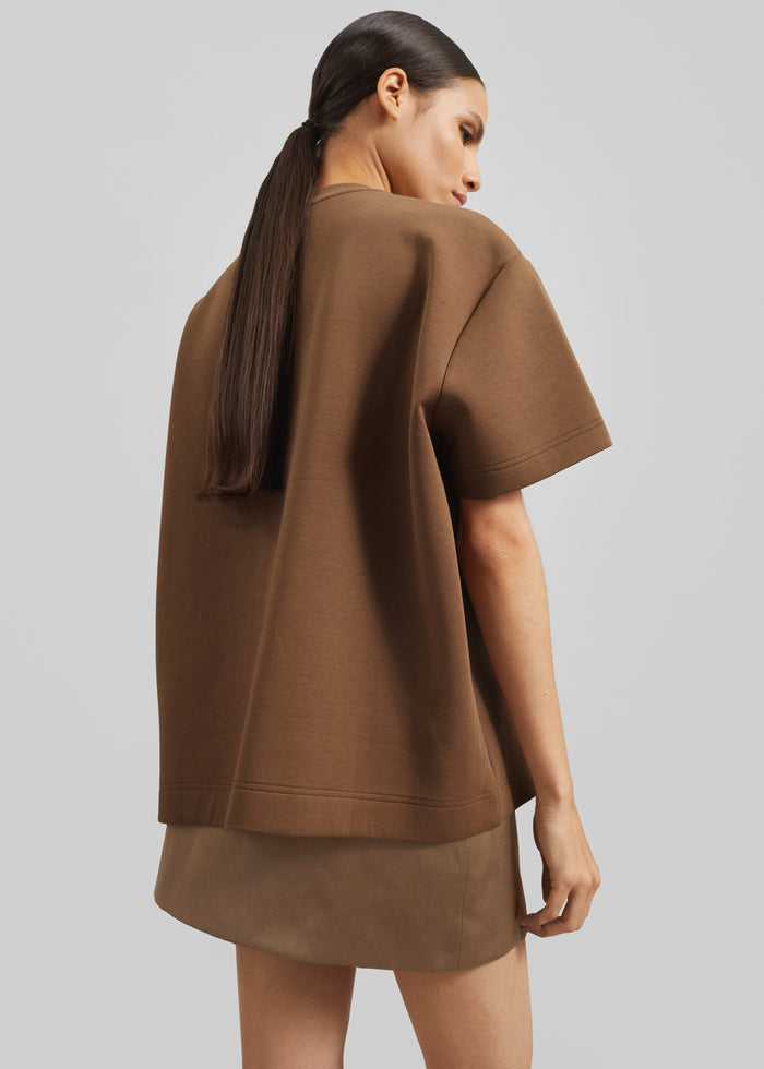 Scoob Boxy T-Shirt - Light Brown