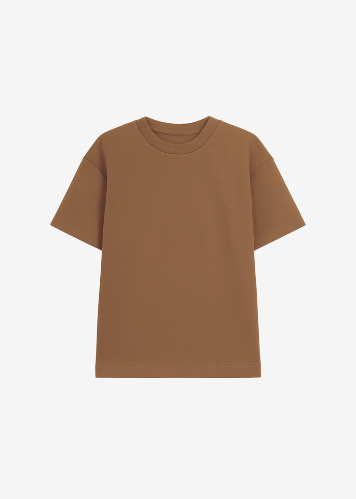 Scoob Boxy T-Shirt - Light Brown