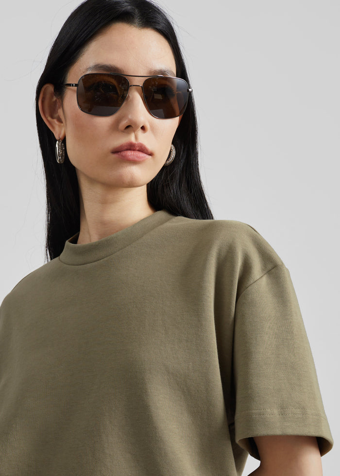 Scoob Boxy T-Shirt - Pale Olive
