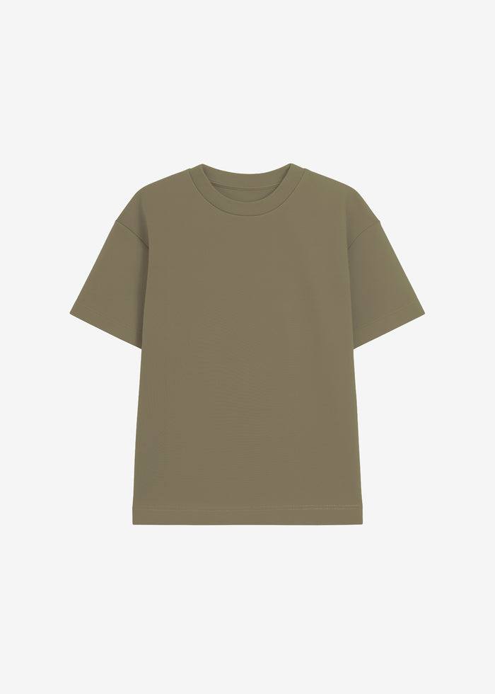 Scoob Boxy T-Shirt - Pale Olive