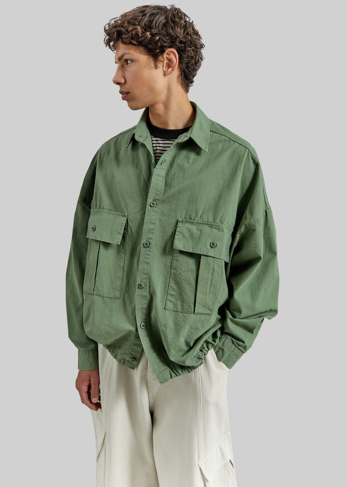 Seb Cargo Shirt - Army Green