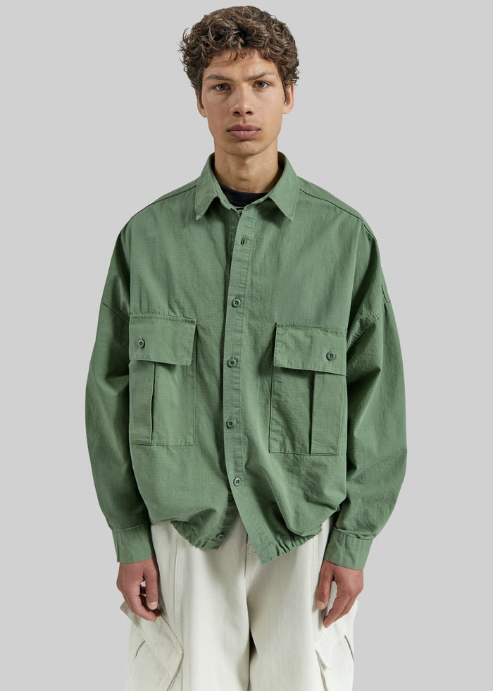 Seb Cargo Shirt - Army Green