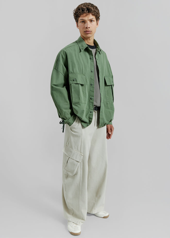 Seb Cargo Shirt - Army Green