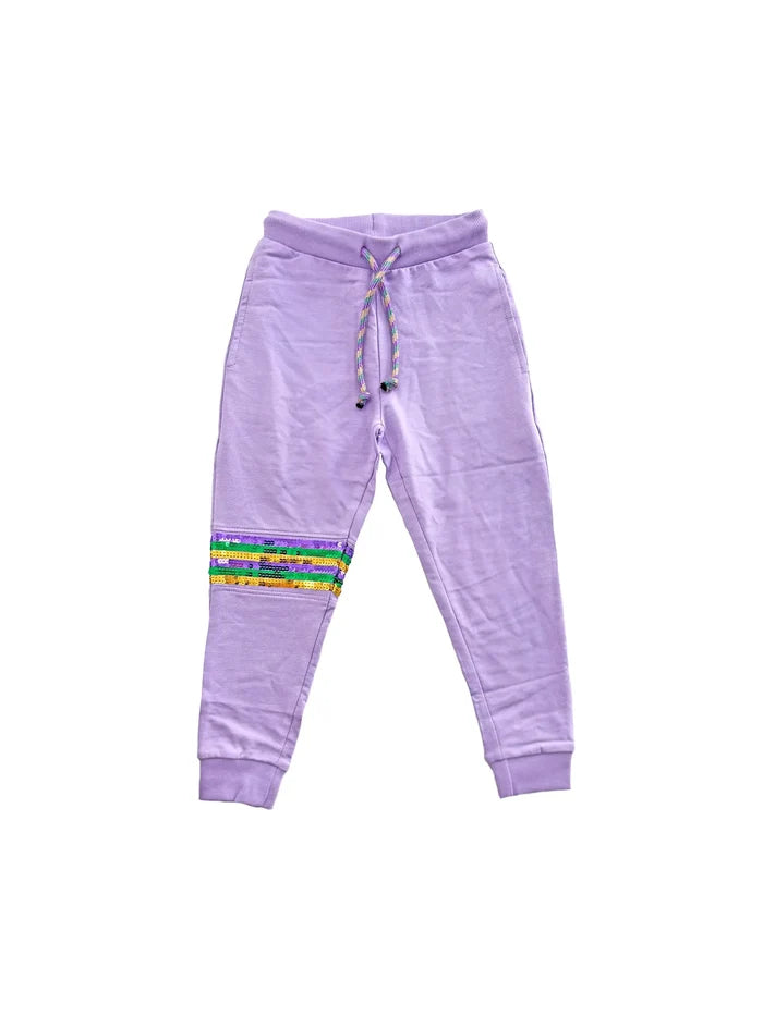 sequin joggers