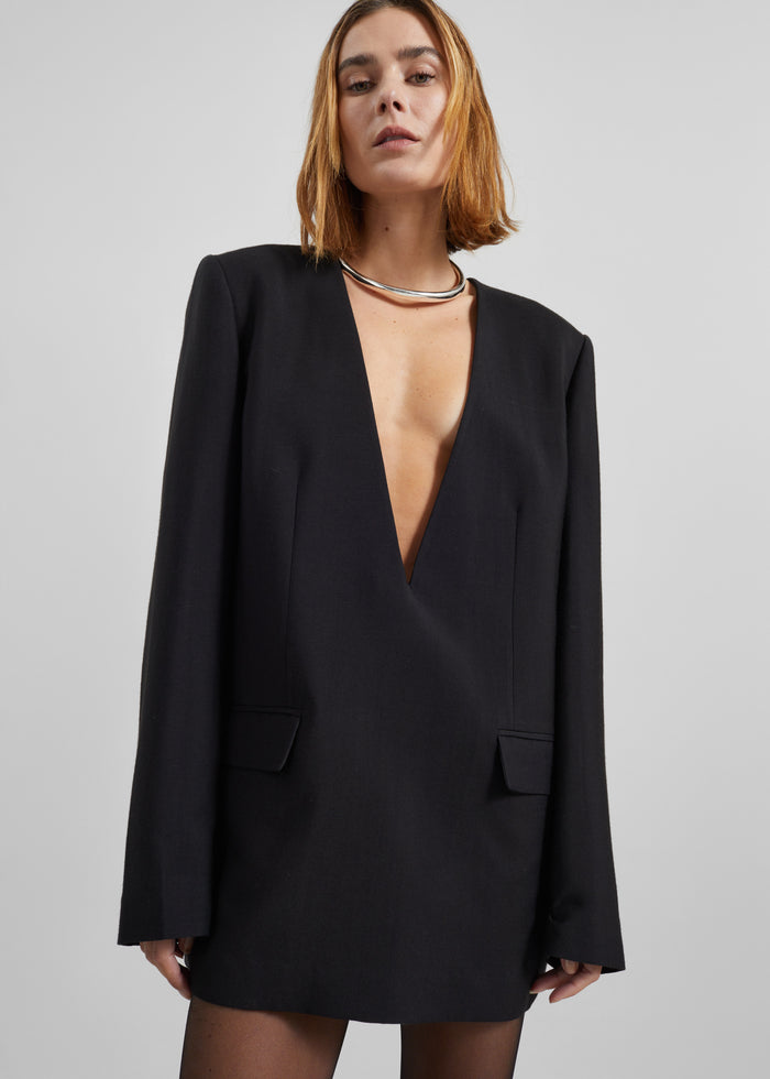 Serra Blazer Dress - Black