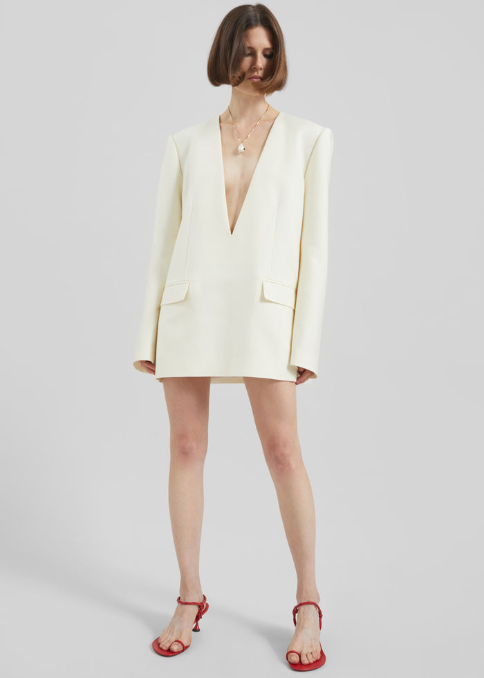 Serra Blazer Dress - Cream