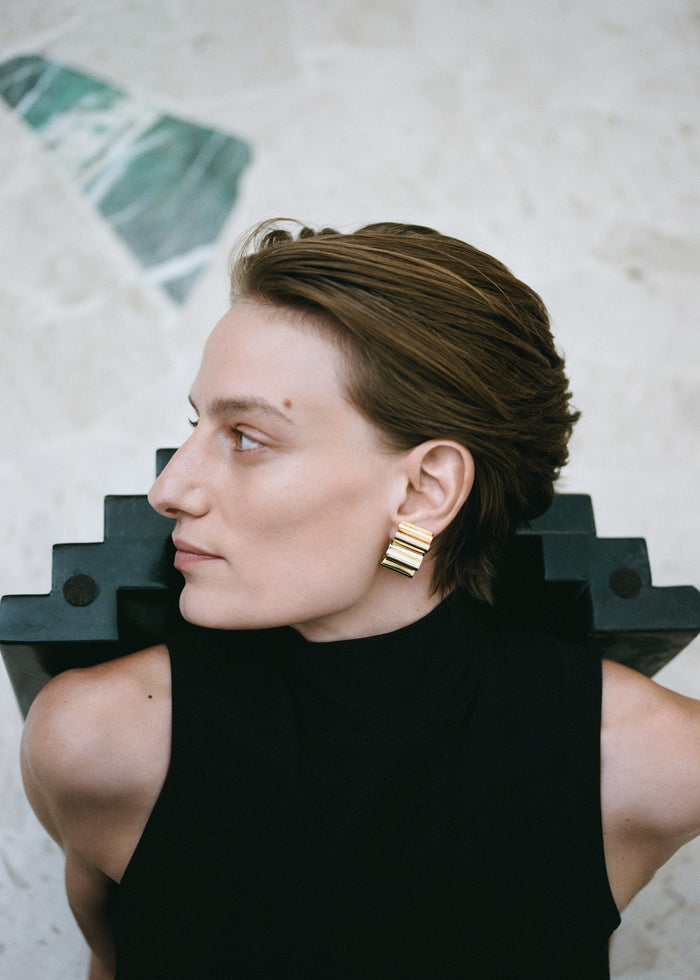 Sharra Pagano Dune Earrings - Gold