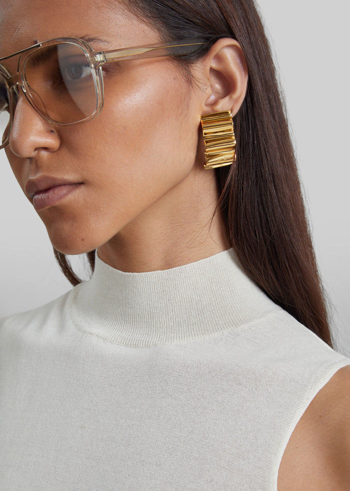 Sharra Pagano Dune Earrings - Gold