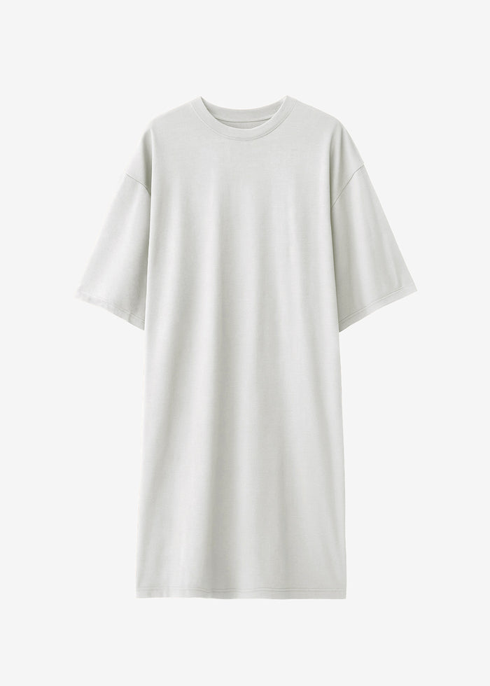 Sian Oversized T-Shirt Dress - Slate Grey