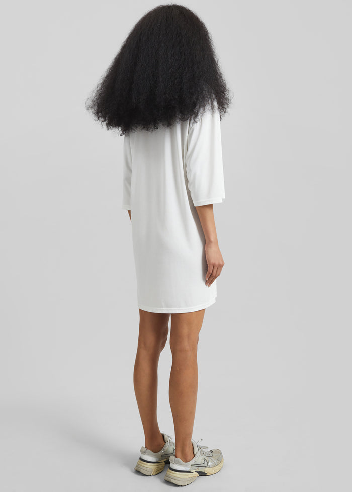 Sian Oversized T-Shirt Dress - White
