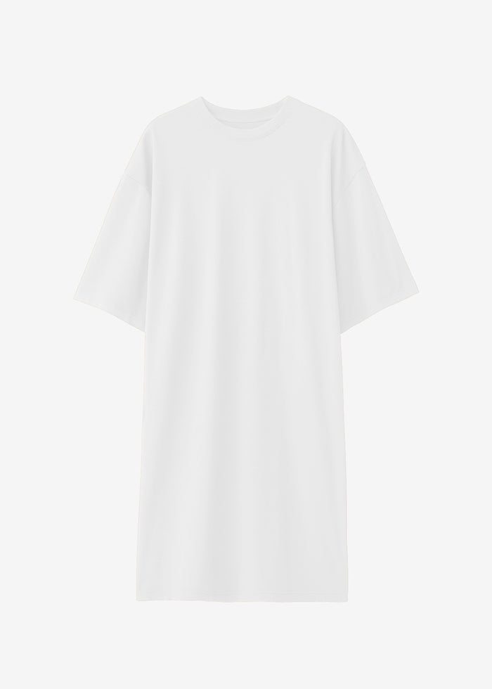 Sian Oversized T-Shirt Dress - White