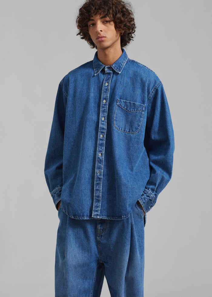 Sinclair Denim Shirt - Medium Wash