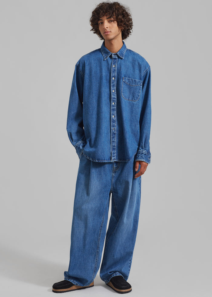 Sinclair Denim Shirt - Medium Wash