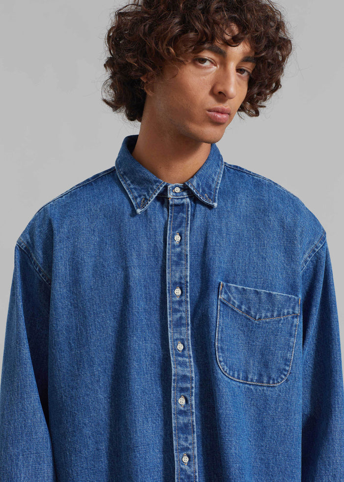 Sinclair Denim Shirt - Medium Wash