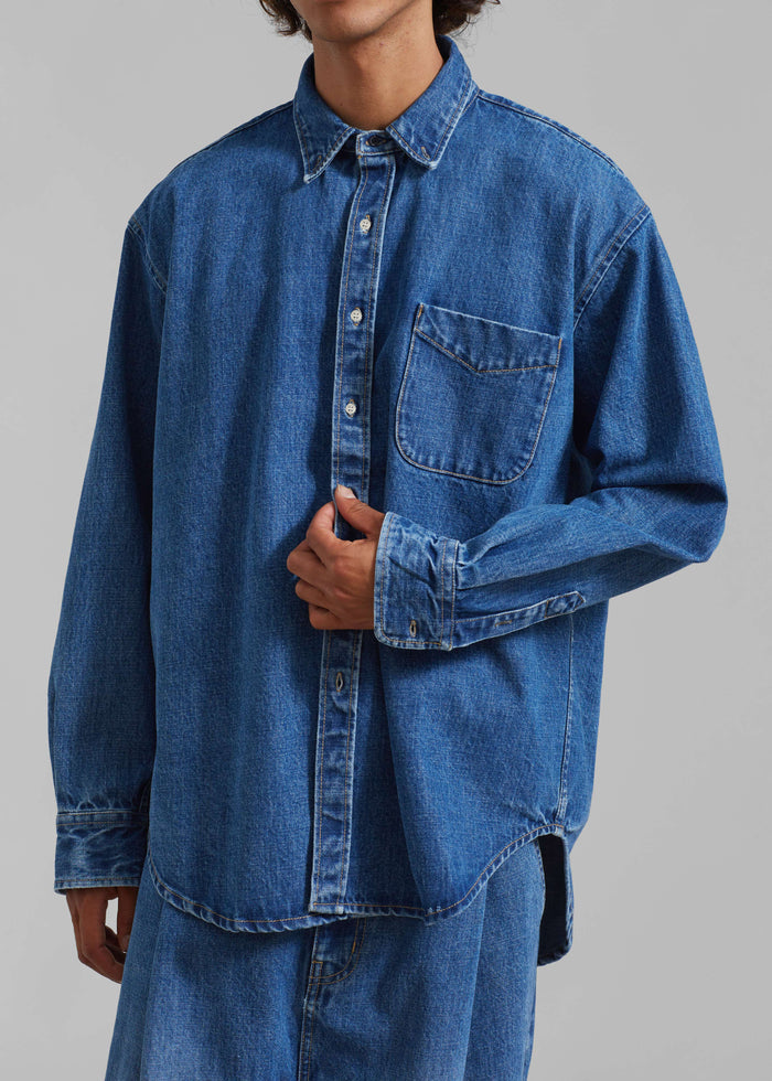 Sinclair Denim Shirt - Medium Wash