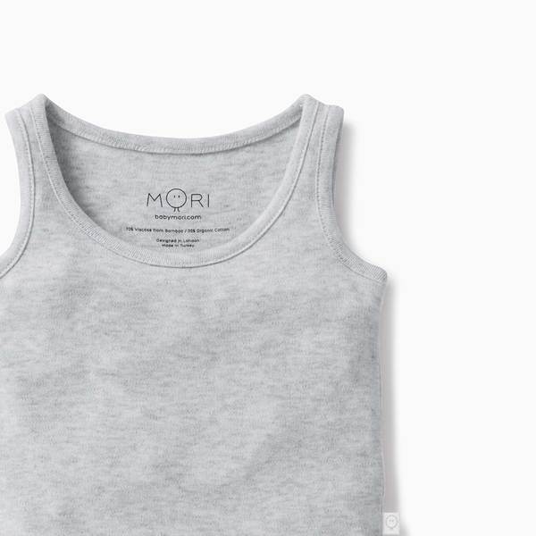 Sleeveless Tank Bodysuit - Grey