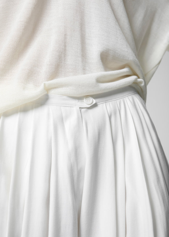 Sloane Wide Leg Trousers - White