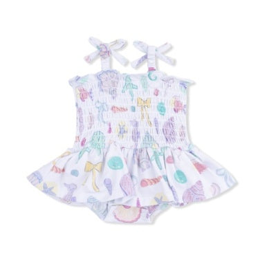 smocked bubble w/skirt