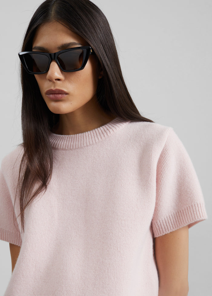 Sona Wool Knit Top - Pink
