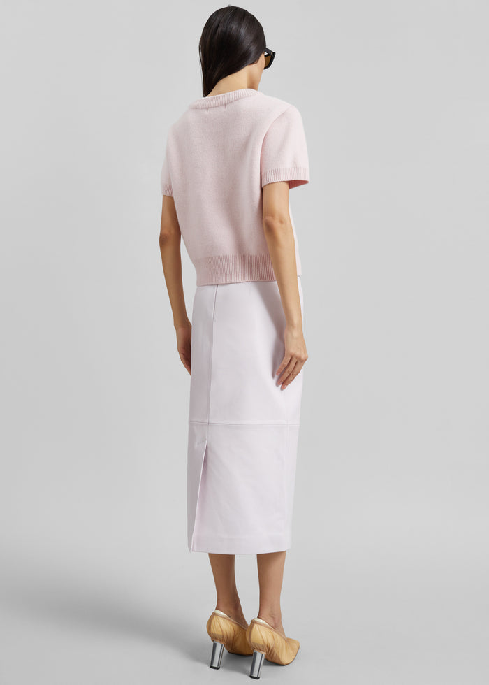 Sona Wool Knit Top - Pink