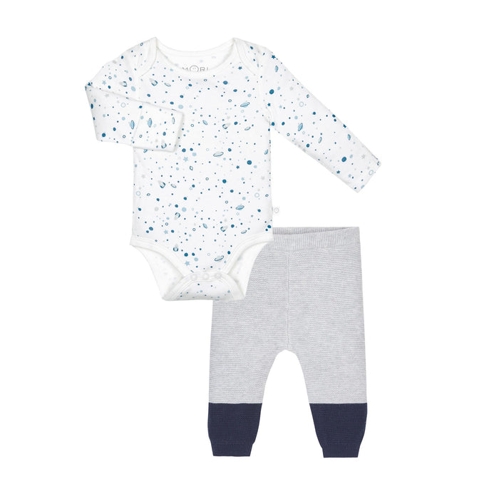 Space Bodysuit and Knitted Leggings