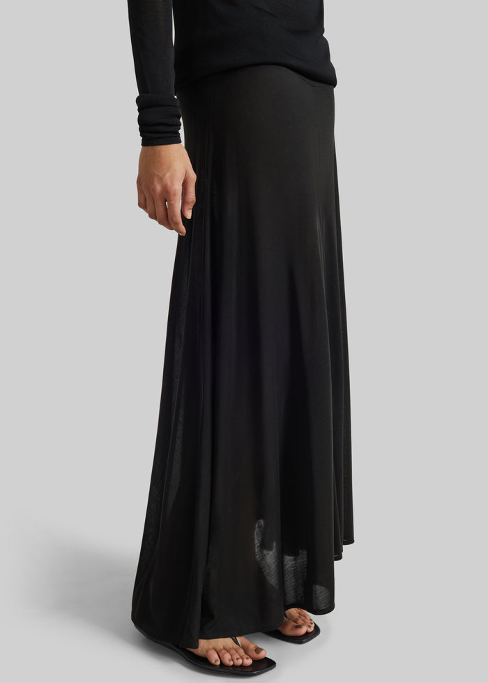 St. Agni Fluid Jersey Skirt - Black