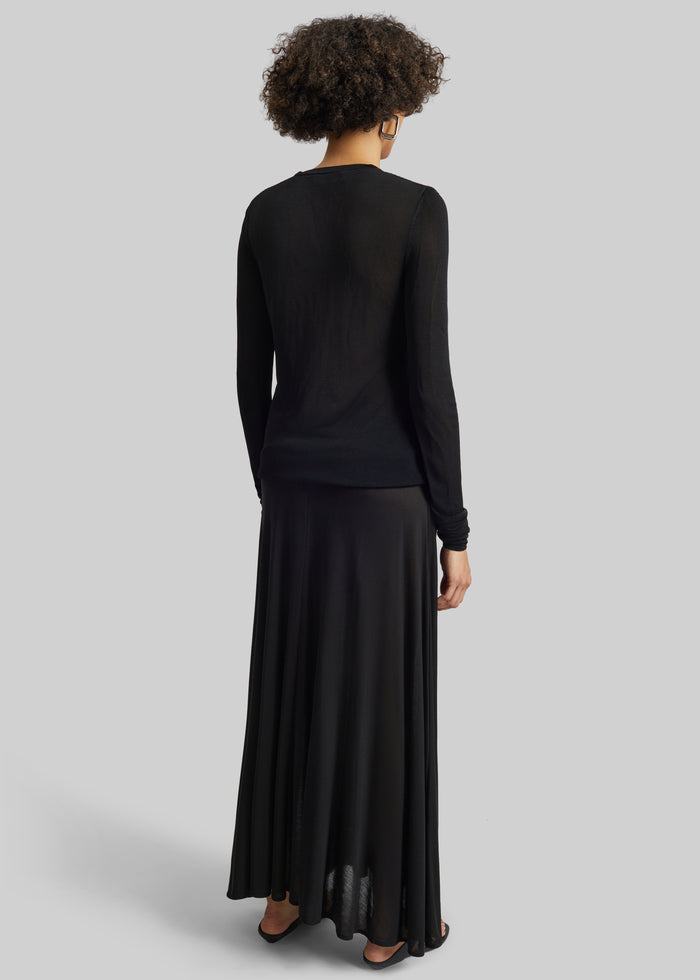 St. Agni Fluid Jersey Skirt - Black