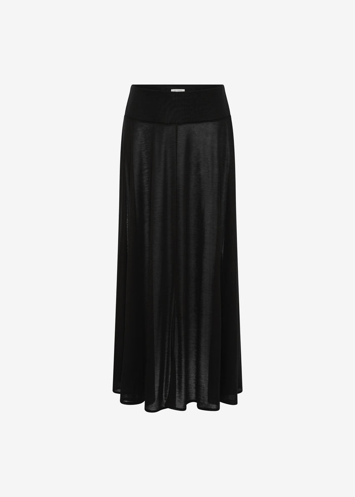 St. Agni Fluid Jersey Skirt - Black