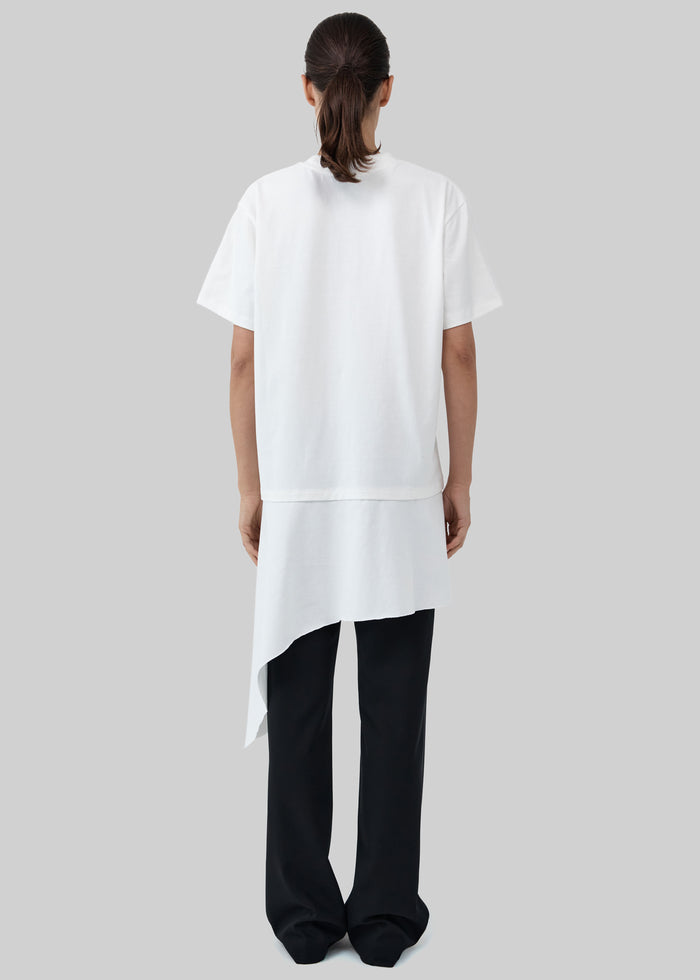 St. Agni Layered Tee Mini Dress - Off White