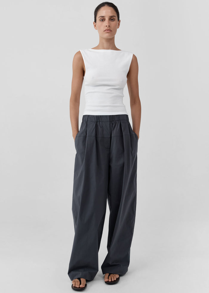 St. Agni Organic Cotton Ballerina Top - White