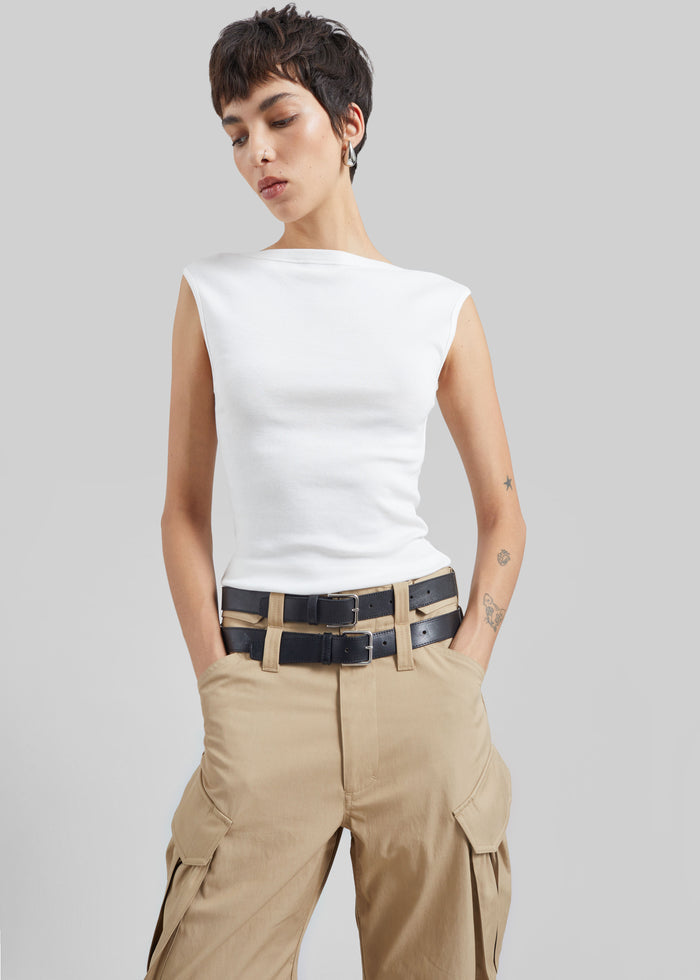 St. Agni Organic Cotton Ballerina Top - White