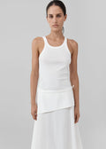 St. Agni Organic Cotton Racer Singlet - White