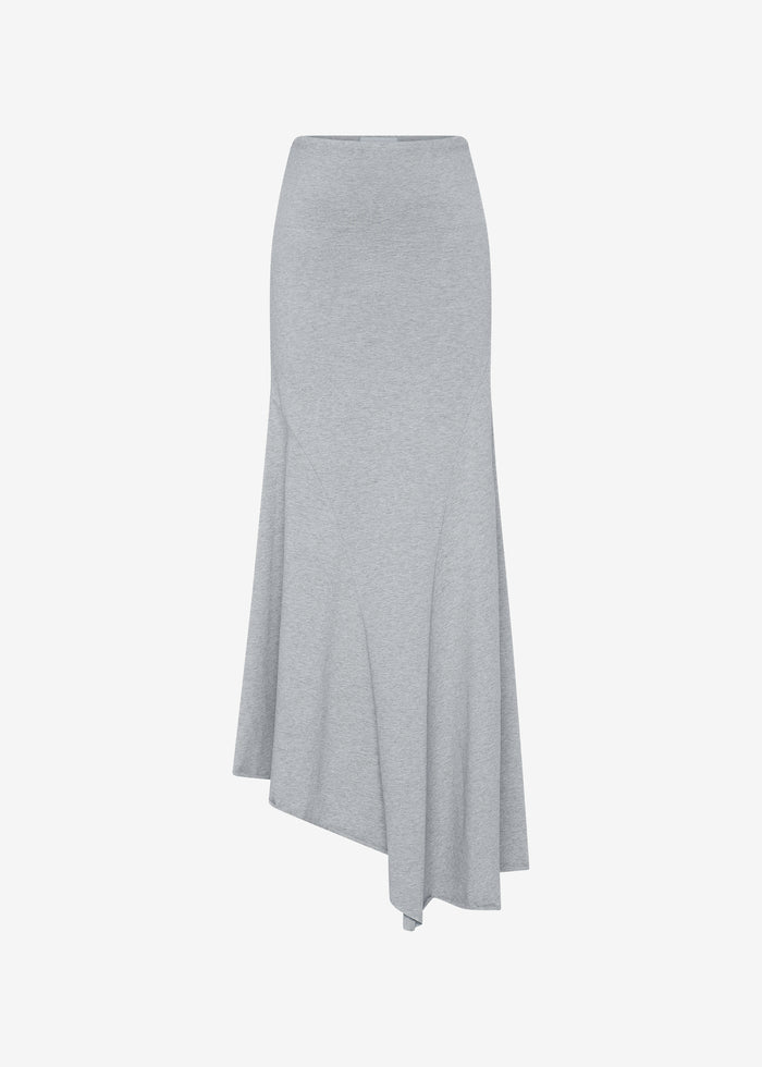 St. Agni Strapless Cotton Jersey Dress - Light Grey Marle