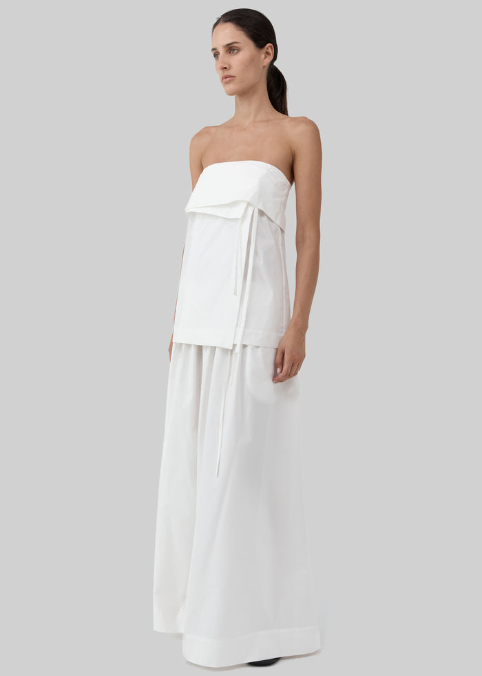 St. Agni Strapless Wrap Top - Off White
