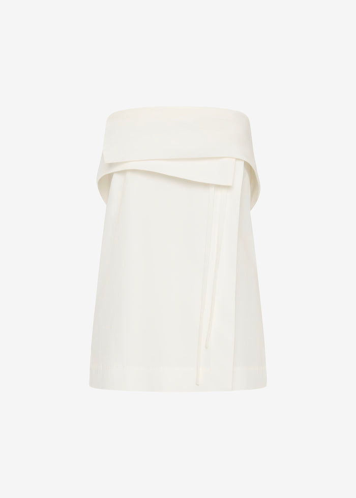 St. Agni Strapless Wrap Top - Off White