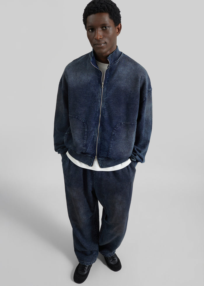 Stamford Zip-Up Jacket - Medium Wash