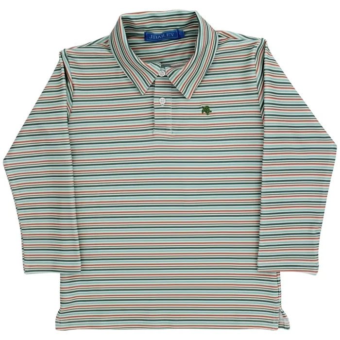 Stripe l/s polo