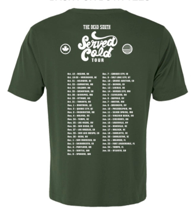 Sugar & Joy Served Cold Tour T-Shirt - Green