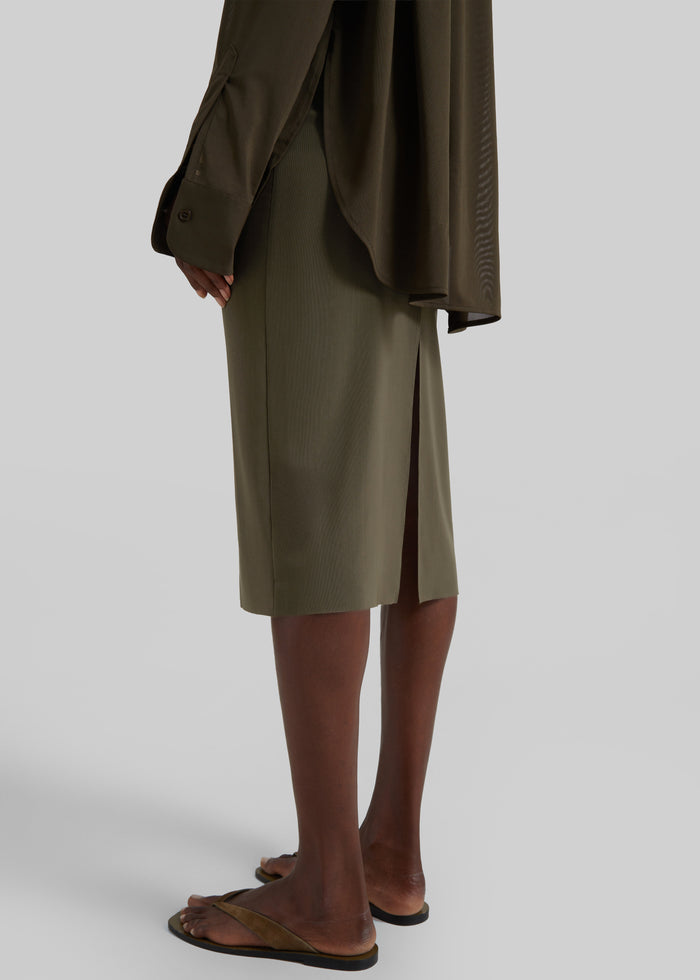 Suva Sheer Skirt - Khaki