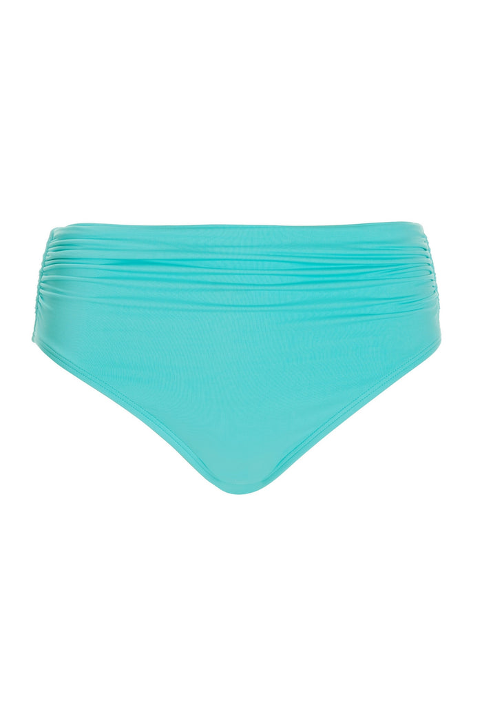 Swim Sense High-Waisted Bikini Bottom Fountain Blue