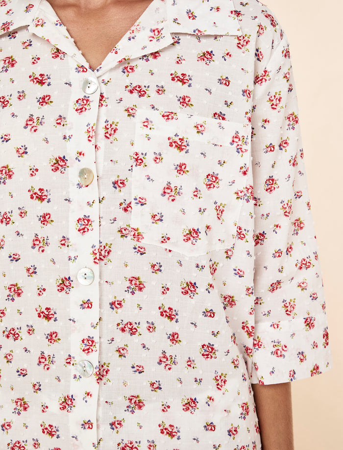 Swiss Dot Crop PJ Set