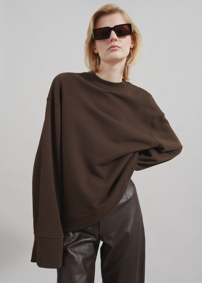 Talia Sweatshirt - Brown