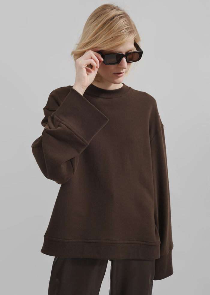 Talia Sweatshirt - Brown
