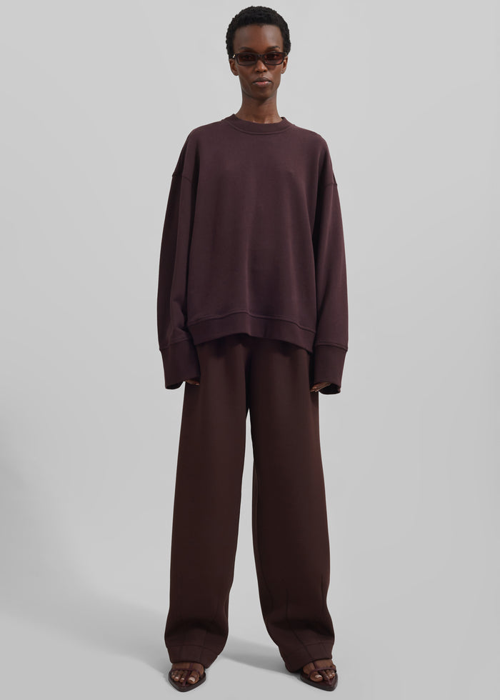 Talia Sweatshirt - Dark Plum