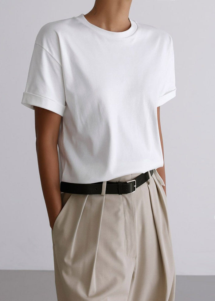 Tansy Pleated Trousers - Beige Pants The Frankie Shop