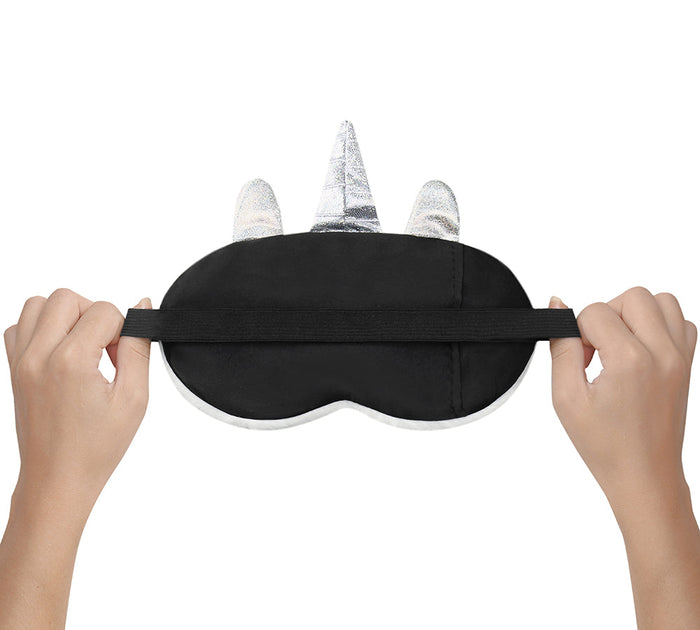 Faux Fur Ultra Plush Unicorn Eye Mask