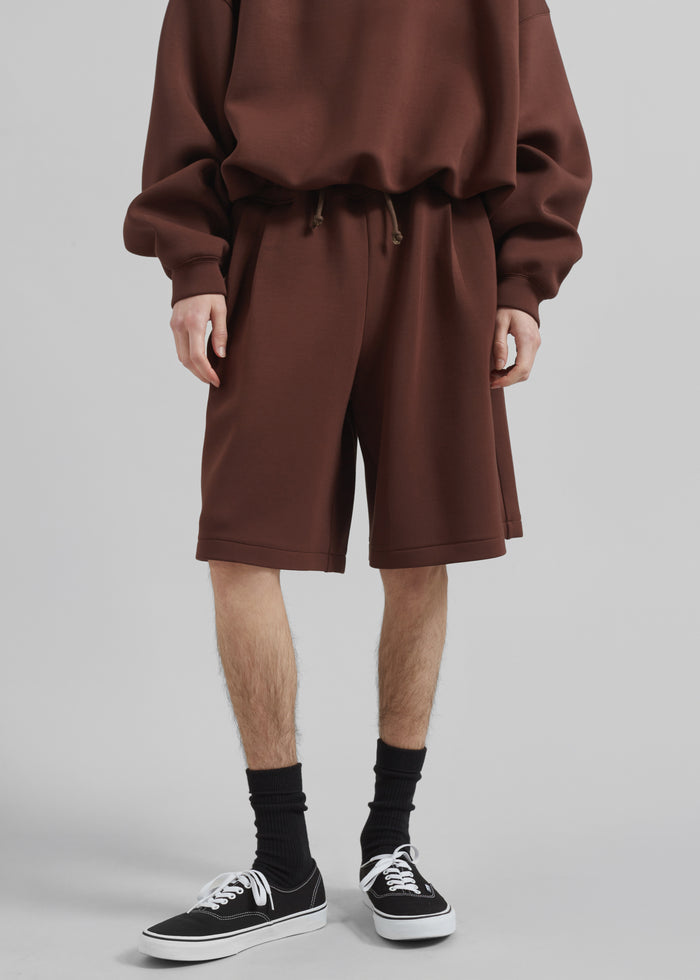 Tate Sweat Shorts - Brown
