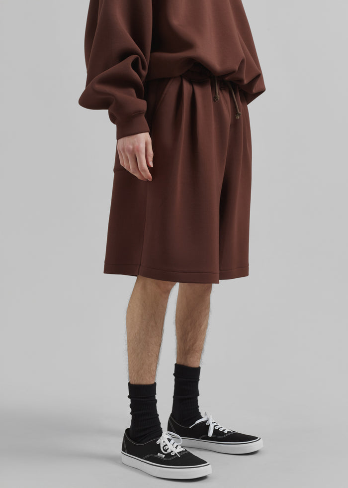 Tate Sweat Shorts - Brown